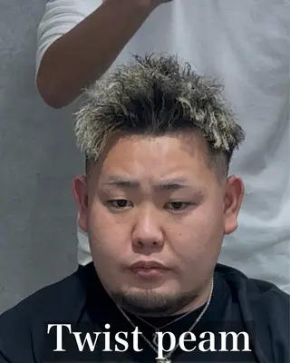 カラー パーマ メンズ メンズ特化⚡️パーマ テッタのヘアスタイル