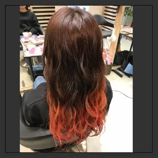 セミロング カラー 大久保 隆蔵のヘアスタイル