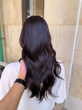 ミディアム カラー ミヤザキ タクトのヘアスタイル