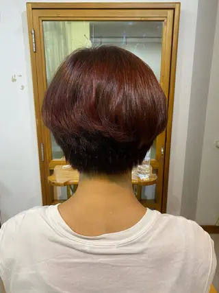 ショート カラー CRADLE Takeuchiのヘアスタイル