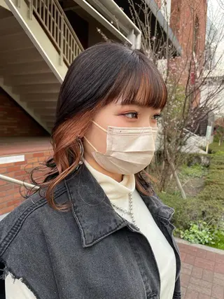 カラー 🫧ミルクティーベー ジュ🫧門脇ゆう🎀のヘアスタイル