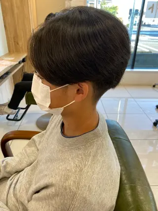 パーマ メンズ 原田 龍之介のヘアスタイル