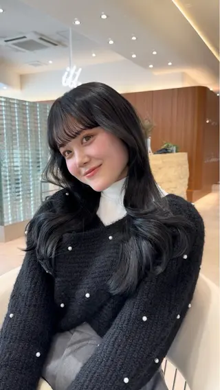 ロング カラー 韓国レイヤー🇰🇷 韓国研修◎渋谷カイトのヘアスタイル