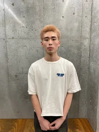カラー メンズ 💫艶ハイトーン特化 💫佐藤望のヘアスタイル
