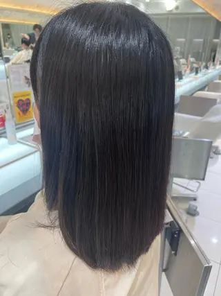 ミディアム 髪質改善カラー 清利あやなのヘアスタイル