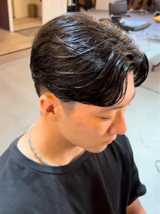ミディアム メンズ 💈メンズパーマ の神様💈よしやのヘアスタイル