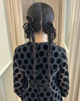ヘアアレンジ 似合わせ艶髪カラー ❤️ハダユミのヘアスタイル
