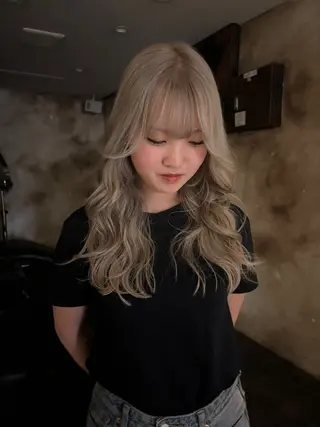ロング カラー 真壁 れののヘアスタイル