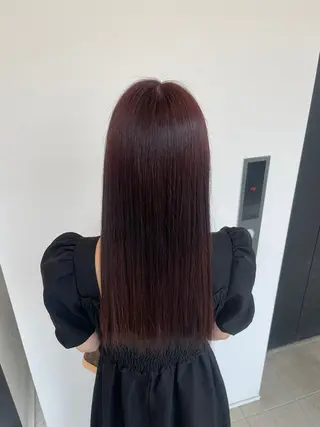 ロング カラー 木村 咲花のヘアスタイル