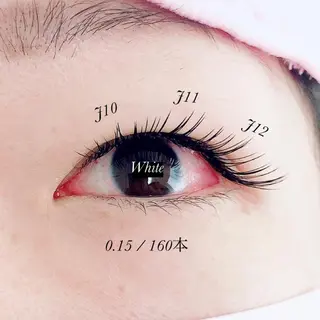 マツエク・マツパ White/マツエク /まつパ/耳つぼのマツエク・マツパデザイン