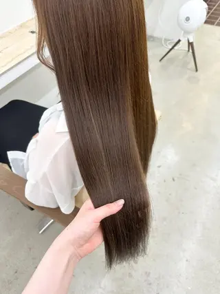 ロング カラー 🌼透明感艶カラー オリーブ🌼河村咲のヘアスタイル