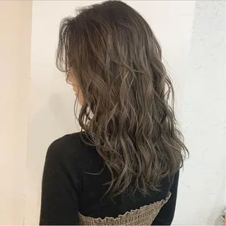 ロング カラー 渋谷ブリーチカラー 韓国ヘアyuikoのヘアスタイル