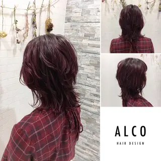 ミディアム カラー ワタイショウタ 髪質改善✨眉毛サロンのヘアスタイル