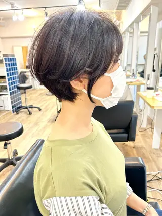 ショート カラー lab.by ioe中崎店所属・中北篤志 ショートボブのヘアスタイル