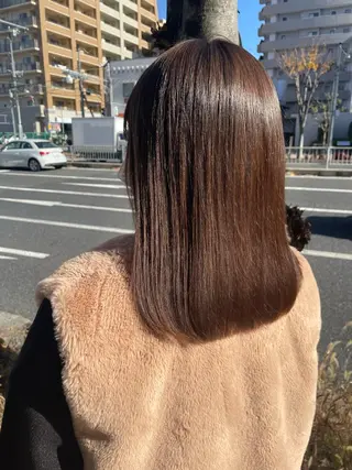 セミロング Freez オオヤブ カホのヘアスタイル