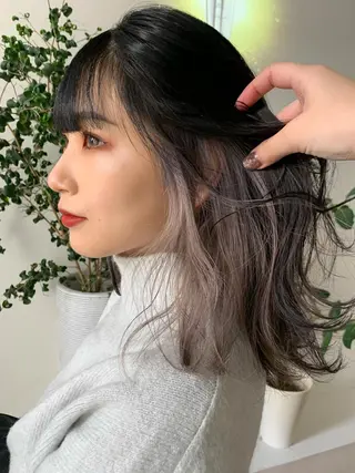 セミロング カラー zestKalon 🔗IBUのヘアスタイル