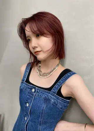 ミディアム カラー ヘアアレンジ mina 🌷のヘアスタイル