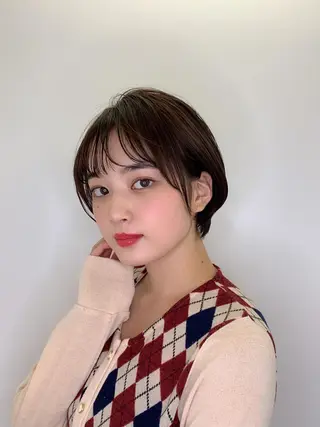 カラー 笠原未稀/カット・ ブリーチ無しカラーのヘアスタイル