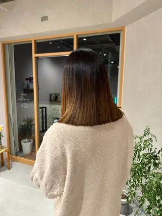 ミディアム レイヤー/ボブパーマ /垢抜け/タクミのヘアスタイル