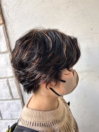 ショート パーマ お任せヘア☘️☘️ 及川渚のヘアスタイル