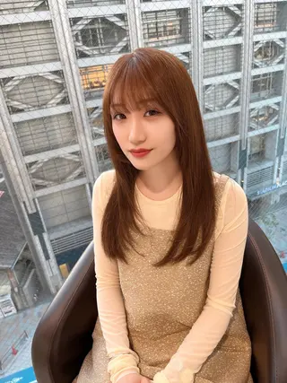 セミロング カラー ヘアアレンジ 【代表】 たき〜のヘアスタイル