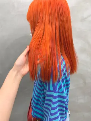 セミロング カラー ブームボックス所属・🐝ハイトーンカラー hachi🐝のヘアスタイル