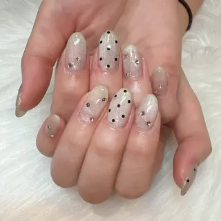 ネイル ネイル/耳つぼ 🖤RIKOのネイルデザイン