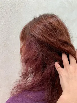 セミロング カラー 加藤(旧姓 今竹) 遥花のヘアスタイル