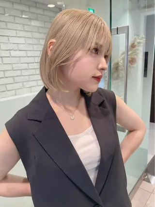 ミディアム カラー 外国人風ヘア スペシャリスト★高沼のヘアスタイル