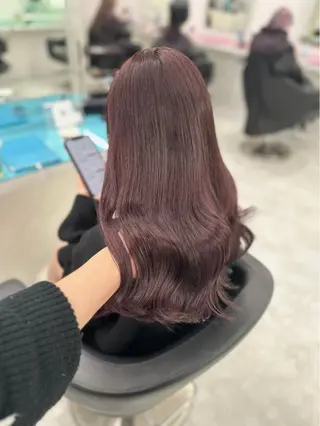 セミロング カラー ヘアアレンジ 🥀レイヤー×ハイト ーントレンドヘア🥀のヘアスタイル