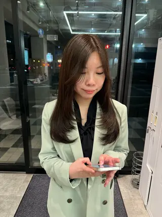 ロング カラー ヘアアレンジ yuka🥕 橿原神宮前のヘアスタイル