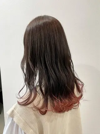 セミロング カラー ヘアアレンジ 井上 武輝のヘアスタイル