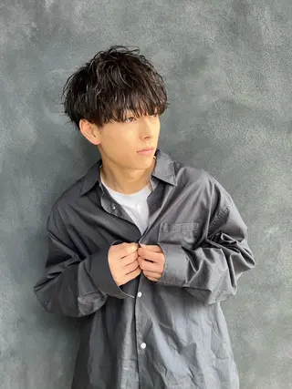 ヘアアレンジ メンズ 🤎カット/ブリーチ /縮毛矯正/大宮🤎のヘアスタイル