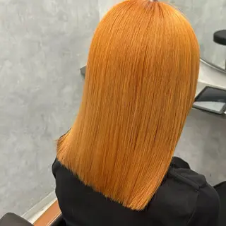 ミディアム カラー NUMBER_ ユイナのヘアスタイル