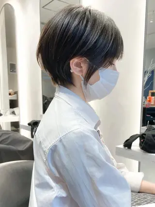 ショート ショート ショートボブ斉藤航人のヘアスタイル