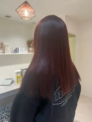 ミディアム カラー SHE. sakae所属・すみか / カットモデル募集のヘアスタイル