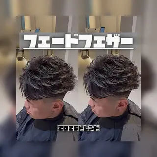 パーマ メンズ 石黒 龍大のヘアスタイル