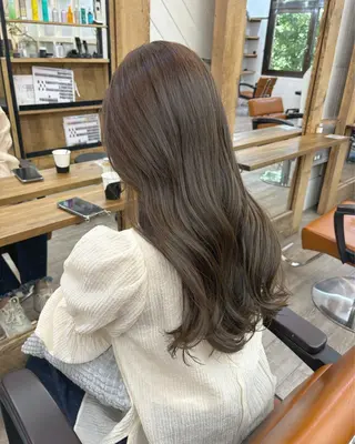 ロング カラー 広島/わかな/ヘア セット/オリーブのヘアスタイル