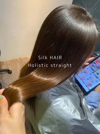 ロング パーマ 梅田ハイトーン チダ ヒナノのヘアスタイル