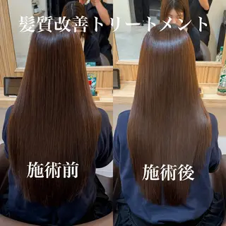 ロング attrait南堀江所属・KAISEI髪質改善 /縮毛矯正のヘアスタイル