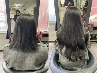 ロング 💎馴染むエクステ ×カラーTOMO💎のヘアスタイル