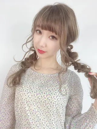 ロング ヘアアレンジ カラー ⭐️Shelter by TOKYO⭐️のヘアスタイル