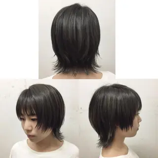 ショート カラー 韓・中華美女ヘア 🇰🇷×🇨🇳のヘアスタイル