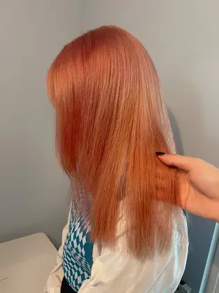 ミディアム カラー カットモデル/ ハイトーン/ゆうあのヘアスタイル