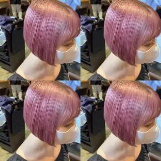 ショート カラー ヘアアレンジ 💎韓国レイヤー× 髪質改善 ゆうま💎のヘアスタイル