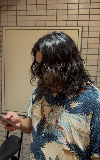 ロング パーマ メンズ パーマ特化🌀 ナカムラカイオウ🌎のヘアスタイル