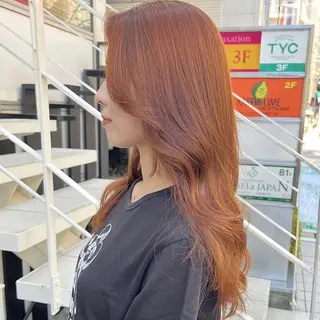 ロング カラー 💖ブリーチ/暖色 𝐘𝐮𝐢💖のヘアスタイル