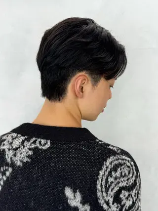 パーマ メンズ ALBUM池袋店所属・レイヤー💚ショート なかむらるか🐬💞のヘアスタイル