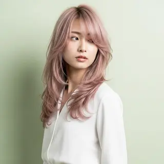 ロング カラー Halo/長居美容室 ショート/ROKIのヘアスタイル