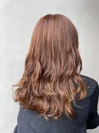 セミロング カラー パーマ Manami ♡のヘアスタイル